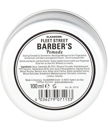 Fleet Street Barbers Pomade 100ml - Premium Hair Styling for All Hair Types | International Shipping Available - Buy Online on GoSupps.com