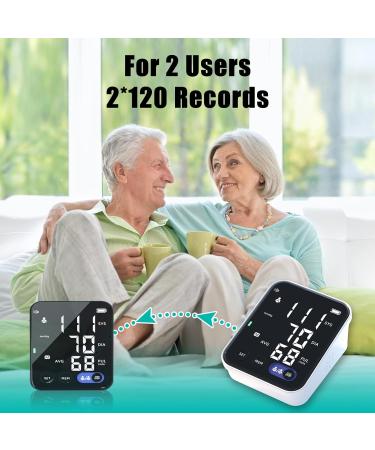 Buy Blood Pressure Monitor for Home - Upper Arm BP Machine with 240 Memory 2 Users Adjustable Cuff & Large LED Display - Buy Online on GoSupps.com