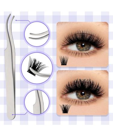 DIY Eyelash Extensions Set - 8 Type-D Curls 14mm - Bond & Seal Lash Extension Kit - Buy Online on GoSupps.com