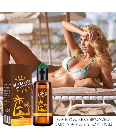 Self-tanning Tanning Oil - Self-Tanning Complexion - Intensely Moisturizes the Skin - Sunless Tanning - Suitable for Sunbathing - 35 L - Buy Online on GoSupps.com