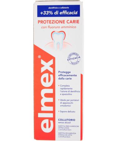 Elmex Protection Tooth Decay Mouthwash 400ml - Effective Cavity Defense | International Shipping Available - Buy Online on GoSupps.com