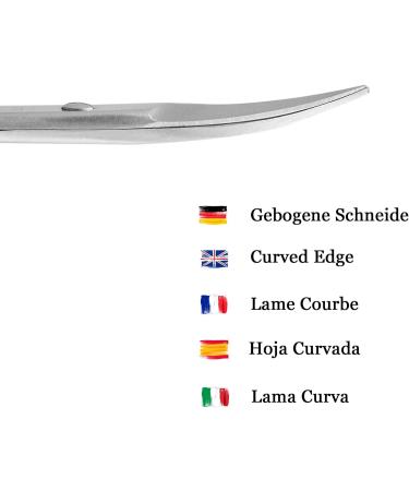 K-Pro Curved Nail Scissors for Fingernails - Professional Men and Women - Satin Finish - Buy Online on GoSupps.com