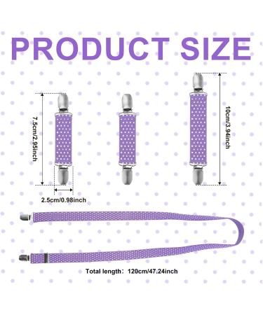 PEUTIER 4pcs Mitten Clips and Hat Clip Elastic Stainless Steel Winter Glove Clips Glove Attachment Clips Mitten Holder String Attachment Straps for Toddlers Kids Adults Purple - Buy Online on GoSupps.com
