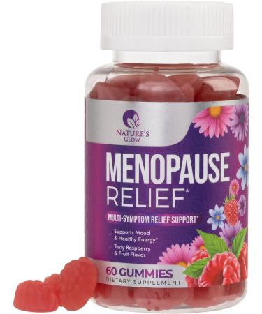 Menopause Supplement for Women Gummy - Menopause Relief Hormone Support for Women Support for Night Sweats Hot Flashes & Natural Energy Menopause Support Vitamin Non GMO & Gluten Free - 60 Gummies