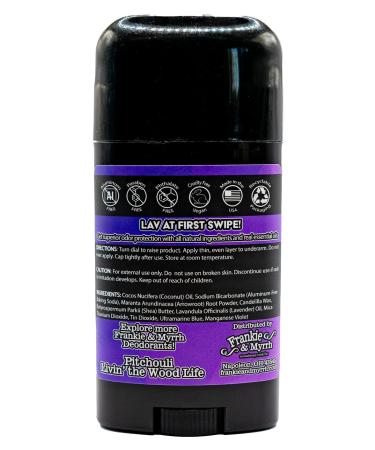 Frankie and Myrrh Purple Odor Eater Deodorant 2-Pack | Lavender Scent | Natural with Essential Oils | Aluminum-Free (2.56 oz ea) | Paraben & Phthalate Free Lavender 1 Count (Pack of 2) - Buy Online on GoSupps.com