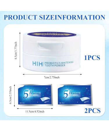 Tooth Powder 50g Whitening Powder Effectively Remove Coffee Stains and Stains Safe and Gentle Activated Charcoal Teeth for Enamel Improve Oral Health - Buy Online on GoSupps.com