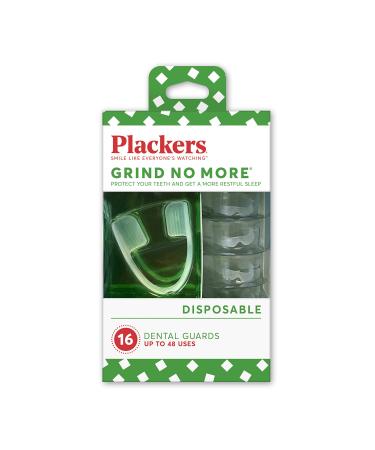 Plackers Grind No More Disposable Dental Guards 16 Count