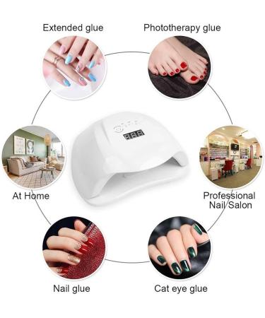 AISENPARTS 54W UV LED Nail Lamp Curing Lamp Gel Nail Dryer with Automatic Sensor 4 Timer Setting Professional Gel Polish Light for Salon and Home Use - Buy Online on GoSupps.com
