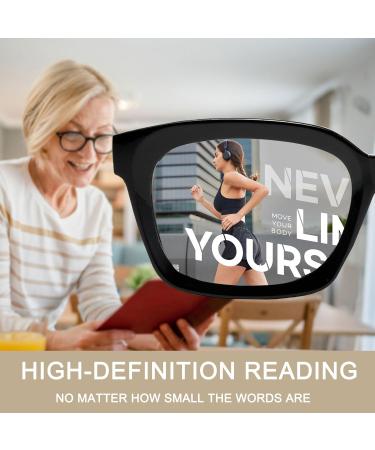 3 Pack Oversized Square Reading Glasses for Women - Blue Light Blocking +1.5 Diopter Spring Hinge Computer Readers - Stylish & High-End - Buy Online on GoSupps.com