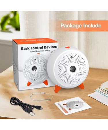Anti Barking Device Auto Dog Deterrent Devices Stop Dog Barking Ultrasonic Dog Bark Control Anti Bark Device Dogs Stopper Safe Indoor Outdoor Dog Training Tool For Small Puppies Medium Large Dogs White#0102OPLD - Buy Online on GoSupps.com