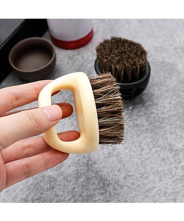 Professional Men's Beard Care Brush Bristles With Ergonomic Handle Comforable Mustache Grooming Tool Black Handle Black H - Buy Online on GoSupps.com
