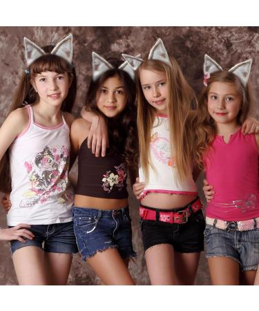 MIVAIUN Handmade Faux Fur Animal Ear Headband Furry Fox Wolf Cat Ears Headwear for Adults Children Artificial Animal Headband Cute Headwear Animal Dress up for Festival Party Cosplay Khaki White - Buy Online on GoSupps.com