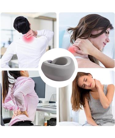 Soft Cervical Collar Neck Support Brace Elastic Supports | Soft Foam Wraps Keep Vertebrae Stable Soft Neck Support Relieves Pressure in Spine Neck Support Brace for Travel Gray - Buy Online on GoSupps.com