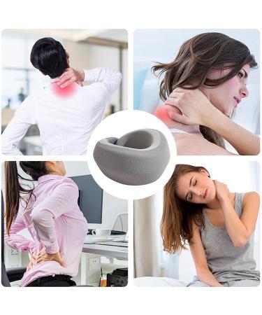 Shakven Soft Cervical Collar Soft Foam Wraps | Soft Foam Wraps Keep Vertebrae Stable Soft Neck Support Relieves Pressure in Spine Neck Support Brace for Travel Gray - Buy Online on GoSupps.com