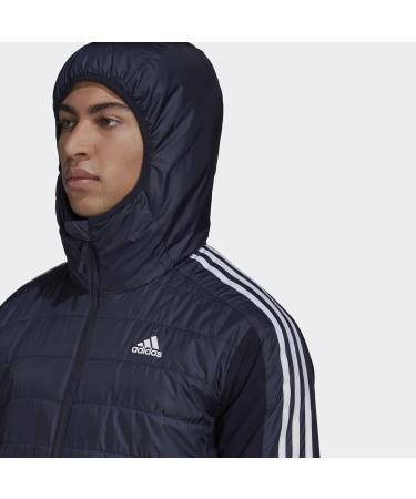 Buy Adidas Adult Essentials Insulated Hooded Hybrid Jacket - Midweight XL in Legend Ink | International Shipping Available! - Buy Online on GoSupps.com