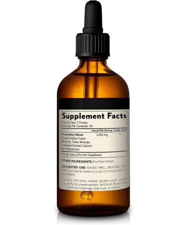 Blisque Natural Trace Mineral Drops with Fulvic & Humic Acid - Detox, Immune Support, Brain Booster - 4oz - Buy Online on GoSupps.com