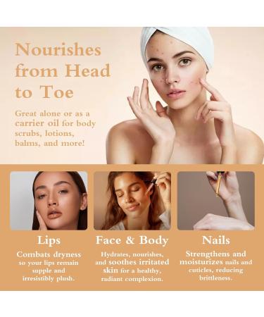 HEPBURN Baobab Seed Oil 30ml | 100% Cold-Pressed Natural Moisturizer & Nourishing Carrier Oil for Face Body & Hair | Anti-Aging Repairing Soothing | Dropper Glass Bottle - Buy Online on GoSupps.com