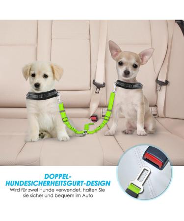 Slowton 2-in-1 Dog Car Seat Belt | Adjustable Durable Reflective & Tangle-Free for Small Dogs - International Shipping - Buy Online on GoSupps.com