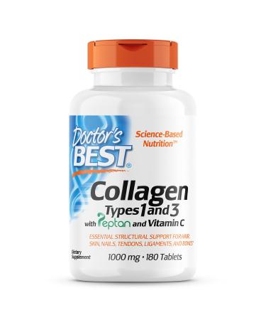 Doctor's Best Collagen Types 1 and 3 with Vitamin C 1000 mg 180 Tablets