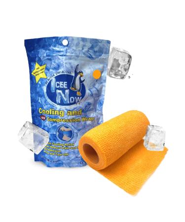 IceeNOW Cooling and Compression Tape Self-Adhesive Ice Bandage Instant Cooling Ice Tape Ice Packs for Athletes and Adults Cold Pack Muscle Recovery Solution (Orange) - Buy Online on GoSupps.com