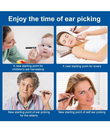 Caffney Ear Wax Removal Tool with 1080P Wireless Camera, Silicone Ear Spoon - for Adults (Black) | Compatible with iPad & Android Phones - Buy Online on GoSupps.com