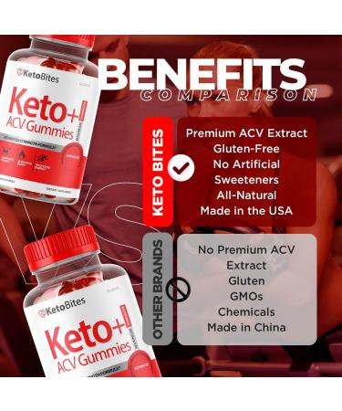 Keto Bites ACV Gummies - Advanced Weight Loss with K3 Spark Mineral - 60 Gummies for 30 Days - Buy Online on GoSupps.com