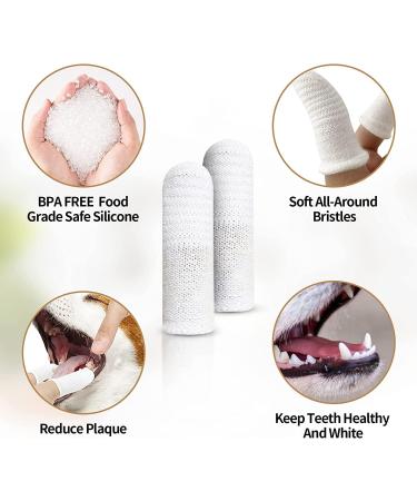 20 Pcs Dog Finger Toothbrush Set | Reusable Pet Dental Care | Anti-Plaque & Clean Fingerlings for Dogs - Buy Online on GoSupps.com