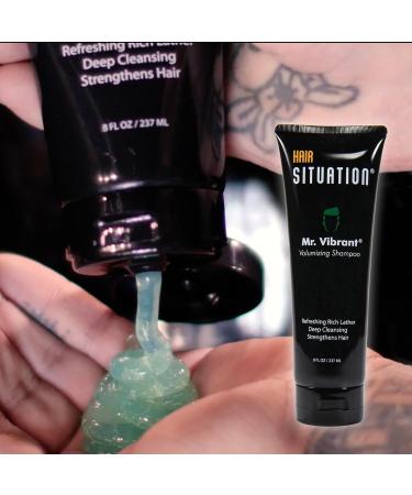 Mr. Vibrant Volumizing Shampoo - DHT Blocker for Thinning Hair - 8 FL Oz | Fight Hair Loss & Achieve Fuller Hair - Buy Online on GoSupps.com