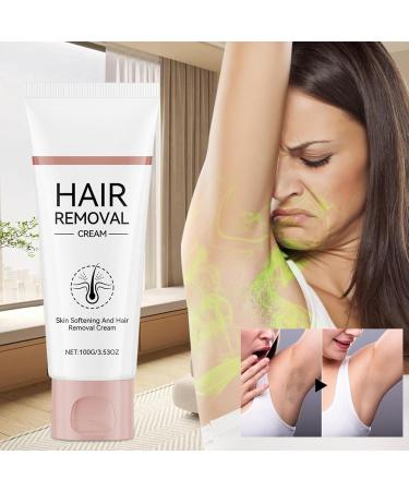  Jingmiger Facial Hair Removal Cream - 120ml Nourishing Hair Removal Cream with Spatula - Bikini Hair Removal Product For Women Face Arms Underarms Bikini Line Legs Intimate Area Care - Buy Online on GoSupps.com