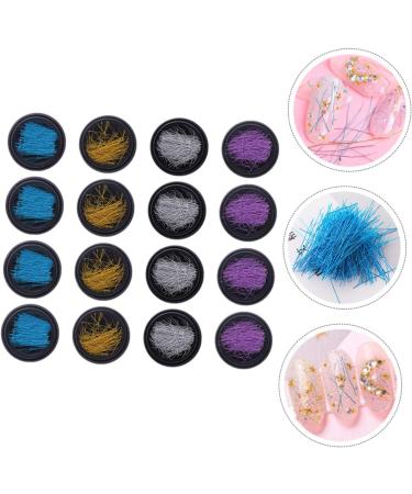 Healeved 16 Boxes Nail Art Decorations Manicure Metal Wire Nail Wire Nail Art Threads Manicure Threads Nail Ornaments Nail Threads Manicure Metal Threads Nail Art Accessory Charm Alloy Line - Buy Online on GoSupps.com