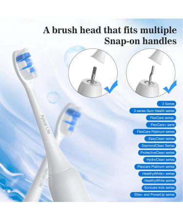 10 Pack of Compatible Soft Electric Toothbrush Heads for Philips Sonicare C1 C2 C3 G2 W2 G3 W3 A3 4100 5100 6100 - SoftCare HealthyWhite | 10 Counts - Buy Online on GoSupps.com