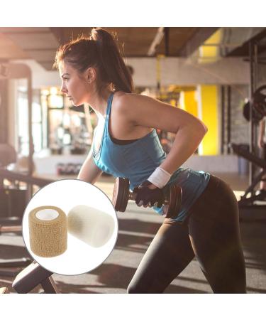 12 Rolls Flexible Adhesive Sports Elastic Wrap - Breathable Self Band Tape for Athletic Injury Care - Buy Online on GoSupps.com