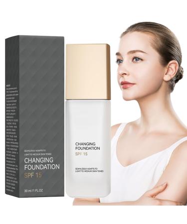 Byeaon Magic Liquid Colour Changing Foundation SPF 15 Makeup Concendent Even Skin Foundation Lightweight and Comfortable Formula 3.23 x 10.5 cm/1.27 x 4.13 inches For Types Of Pe