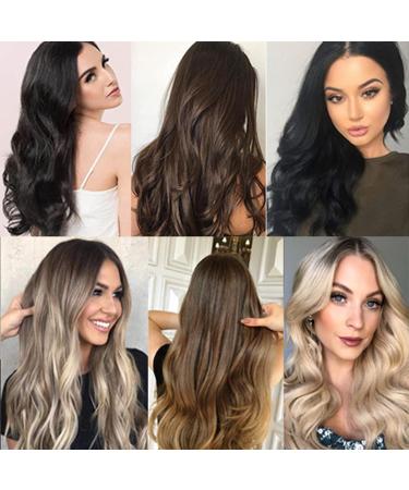 Buy Hidden Halo Hair Extensions - Invisible Wire Curly & Straight Synthetic Hair 22 Inch Dark Black - Pack of 1 - Buy Online on GoSupps.com