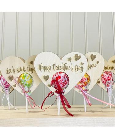  Dtaigou Dtaigou Lollipop Card Holder Heart Lollipop Card Holder Heart Decor Greeting Cards | Valentine's Day Party Decoration for Women Girls - Buy Online on GoSupps.com