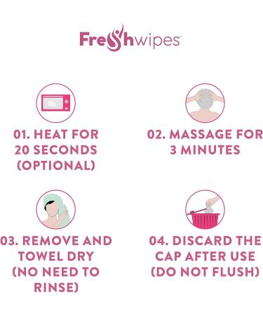 FreshWipes Shampoo Cap - Microwaveable Hat with Conditioner for Elderly and Disabled - No Rinse Hair Washing Solution - 1 Count - Buy Online on GoSupps.com