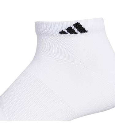 adidas Men's Superlite II 6-Pack Low Cut Socks - White/Black - Large - Buy Online on GoSupps.com