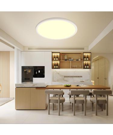Shop Moonsea 36W LED Ceiling Lamp - Dimmable Flat Design with Remote Control | Ultra Thin Round Ceiling Light for Living Room Bedroom Children's Room & Bathroom - 3000-6500K 40cm - Buy Online on GoSupps.com