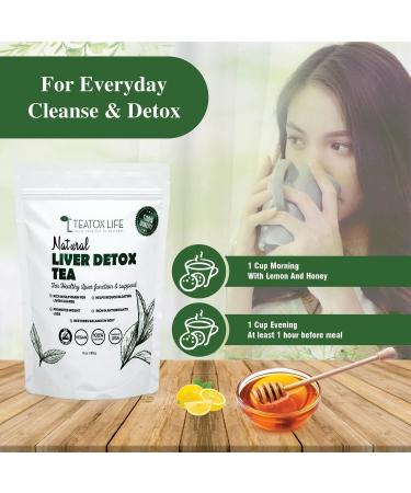 Organic Liver Cleanse Tea with Dandelion Root, Milk Thistle, Burdock Root & Licorice | Liver Detox Support - 85g | Made in USA - Buy Online on GoSupps.com