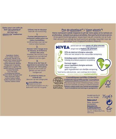 Nivea Naturally Clean Bar Softening 75g - Buy Online on GoSupps.com
