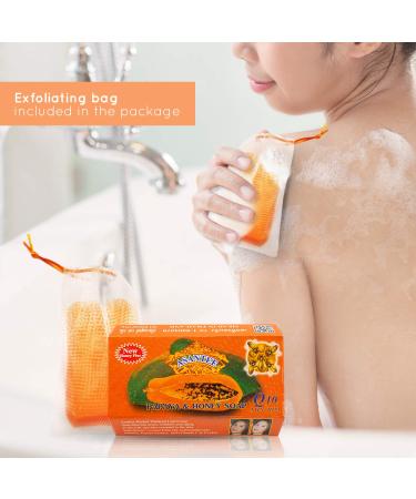 ASANTEE Papaya & Honey Soap 125g (4.41 Ounce) - Pack of 1 - Buy Online on GoSupps.com