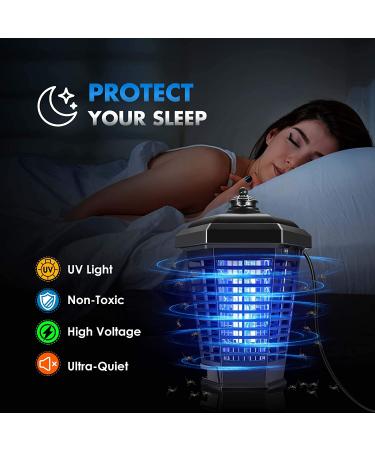JCHOPE Electric Fly Trap - 4200V Indoor Mosquito Killer for Home, Backyard, Patio - 18W High Powered Fruit Fly and Moth Insect Trap (Black) - Buy Online on GoSupps.com