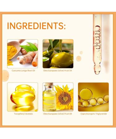 Turmeric Dark Spot Corrector Serum Oil Turmeric Serum for Dark Spots Remover Brightening Skincare for Hyperpigmentation Acne Scars & Age Spots - Buy Online on GoSupps.com