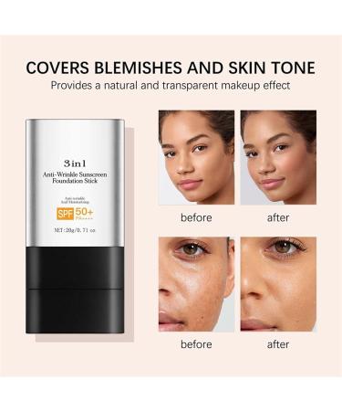  Generisch Eraser Foundation Cream Stick - Elevated Face Foundation - SPF 50+ - Waterproof - High Oil Control Power - Velvet Lamp - Concealer - Buy Online on GoSupps.com