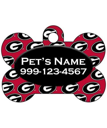 Georgia Bulldogs Officially Licensed Pet Id Dog Tag | Personalized for Your Pet