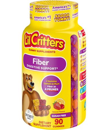 Lil Critters Fiber Digestive Support Gummies - Natural Fruit Flavor, 90 Count - Buy Online on GoSupps.com