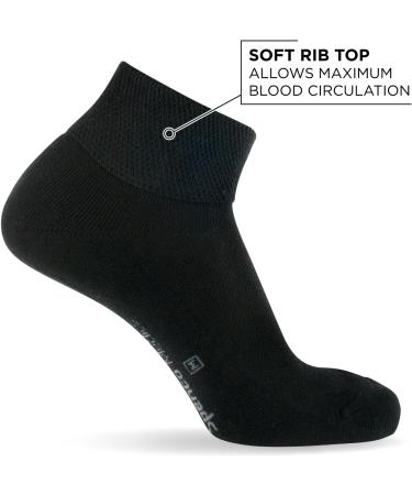 Medics Quarter-Length Diabetic Compression Socks - Small Black - Buy Online on GoSupps.com