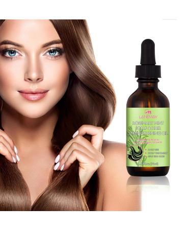 Organic Rosemary Hair Oil - Natural Essential Oil for Healthy Hair & Scalp Care - 30ml - Buy Online on GoSupps.com
