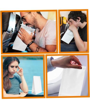 SEWOART 50Pcs water proof sports bag disposable vomit bags garbage vomit bag disposable vomit pouch pregnant woman trash bag Disposable disposable emesis bags coated paper portable - Buy Online on GoSupps.com