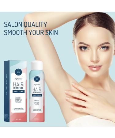 Effective & Painless Hair Removal Spray Foam for Women - Safe Depilatory Cream for Face, Arm, Leg & Armpit - Smooth, Upgraded Formula - Buy Online on GoSupps.com